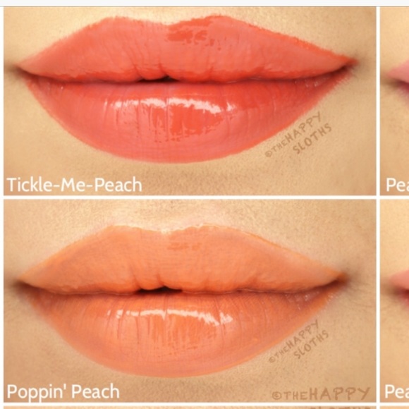 🌟🧚♀️POPPIN PEACH Too Faced DISCONTINUED Creamy Peach Lip Oil NWOBOX - Picture 5 of 8